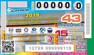 Sorteo Superior 2600 Lotería México