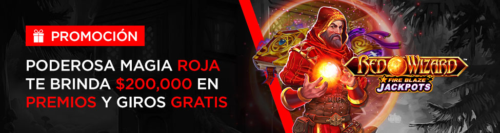 $200,000 MXN en premios con Caliente México y la slot Red Wizard