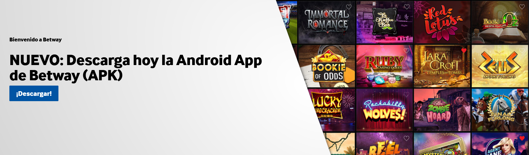 APP Android casino online Betway México