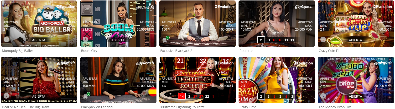 Betsson juegos de casino en vivo