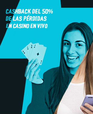 Cashback 50% Strendus casino en vivo